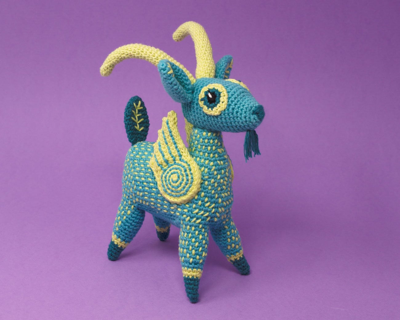 37 Goat Crochet Patterns to Stitch: Farm Animals, Amigurumi, and Whimsical Goats 23 Goat Alebrije amigurumi crochet