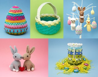 Easter Crochet Pattern Bundle US crochet terms