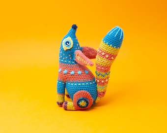 Modèle au crochet amigurumi Fox Alebrije