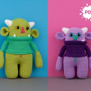 Ogre AND mini ogre crochet patterns
