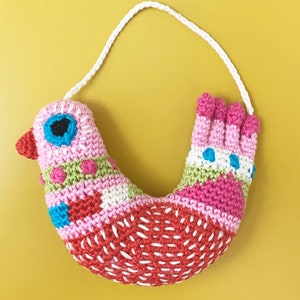 Speckled bird decoration crochet amigurumi pattern image 2