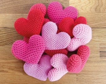 3D decorative heart crochet pattern