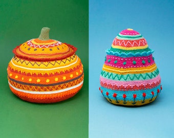 The Pumpkin & Egg Crochet Pattern Bundle