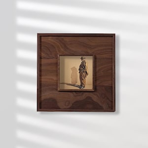 Solid wood retro painting frame framing, printing photos, hanging on walls, photo frames, square decorations, exhibition wooden frames