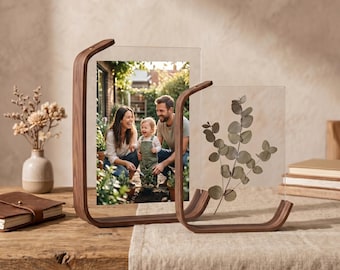 Creatieve kleurrijke transparante L-vormige fotolijst van acryl, 6-inch 7-inch podium, woondecoratie, schietrekwisieten
