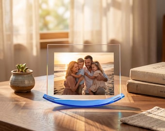 Stilt board colored acrylic double-sided transparent photo frame, double-sided display frame, 6-inch, 7-inch, A5 surface mounted frame