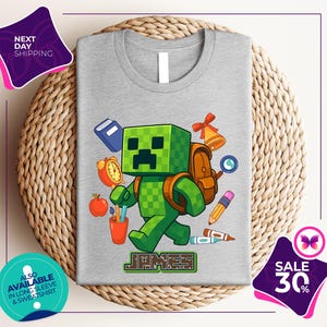 Custom Gamer Back To School Shirt | Gamer Boys Shirt | Preppy Back To School Shirt | First Day Of School Shirt | Kids Back School Shirt