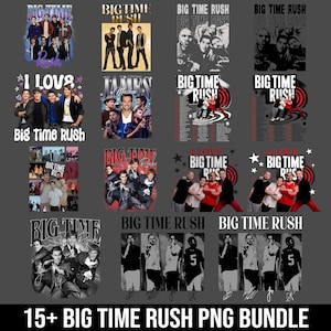 15+ Big Time Rush Tour 2025 PNG Bundle, Big Time Rush band Pop Music Fan shirt, Vintage Concert Band Tee, 90s Music Shirt BTR Fan Gift