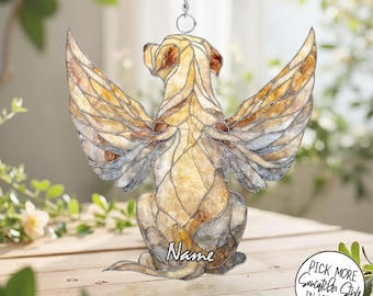 Angel Labrador Retriever Dog ACRYLIC Suncatcher, Dog Memorial, Pet Loss Gift, Dog Mom Gift