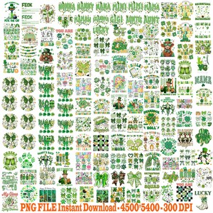 300+ Png St Patrick Day Mega Bundle, Shamrocks Png, Happy St's Patrick Day, Irish Culture Png, Luck Of The Irish Png, Four-leaf
