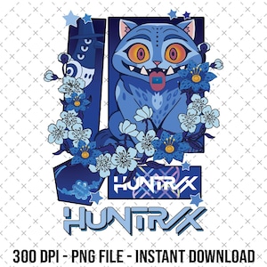 Cat Officially Licensed Png, Demon Hunters Png, Kpop Huntrix Png, Gift for Huntrix Fans, Saja Boys Fans, Demon Hunters Tiger Png
