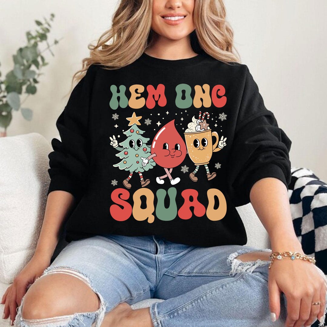 Hemonc Squad Nurse Png, Hemonc Nurse Christmas Png, Hematology Oncology ...