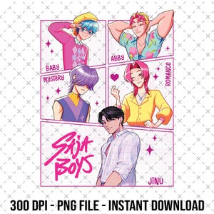 Kpop Saja Boys Png, Demon Hunters Png, Kpop Demon Hunters Png, Kpop Huntrix Png, Saja Boys Fan Gifts, Demon Hunters Fan Art Digital Download