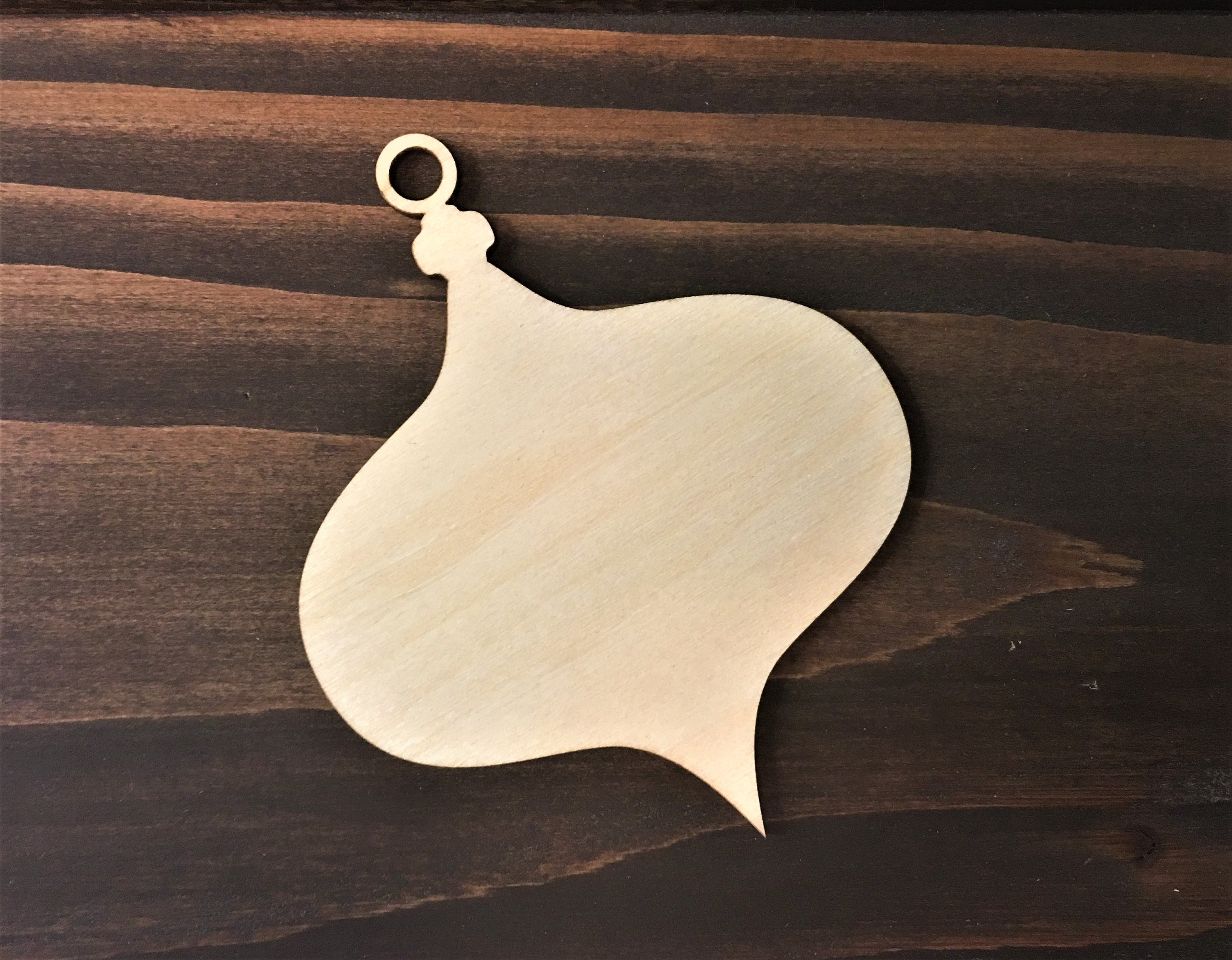 Wooden Christmas Ornament Blank Unfinished Craft Project Etsy