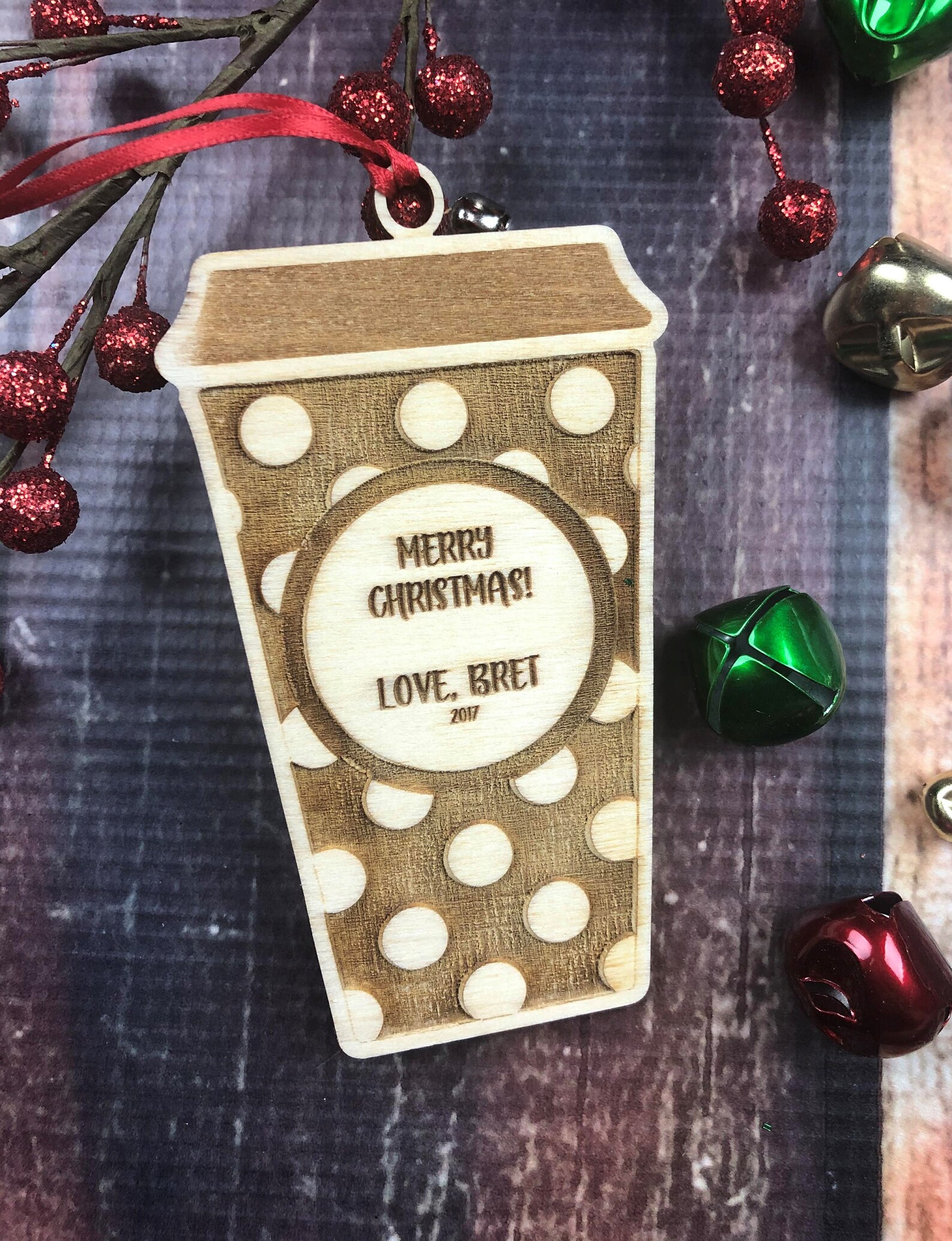 Coffee Christmas Ornaments 