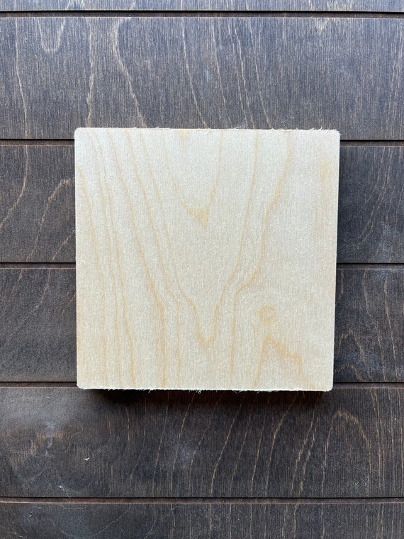 Wooden Craft Blanks 6x6 Inch Wood Blanks Crafts Scrabble Etsy