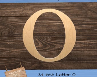 24 Inch Large Wooden Letter for Indoor Use, Wedding Guest Book - Baltic Birch