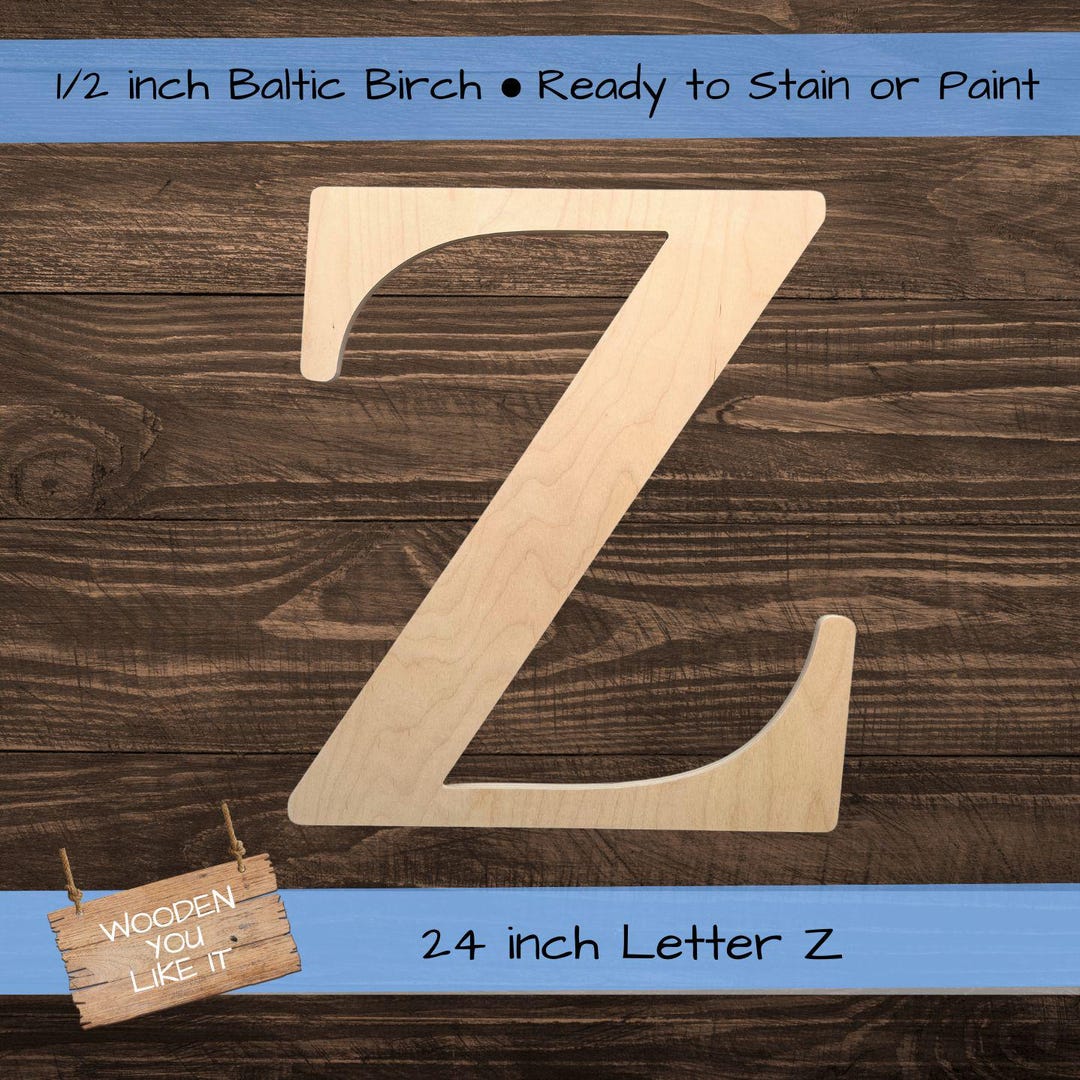 24 Inch Large Wooden Letter for Indoor Use, Wedding Guest Book - Baltic ...