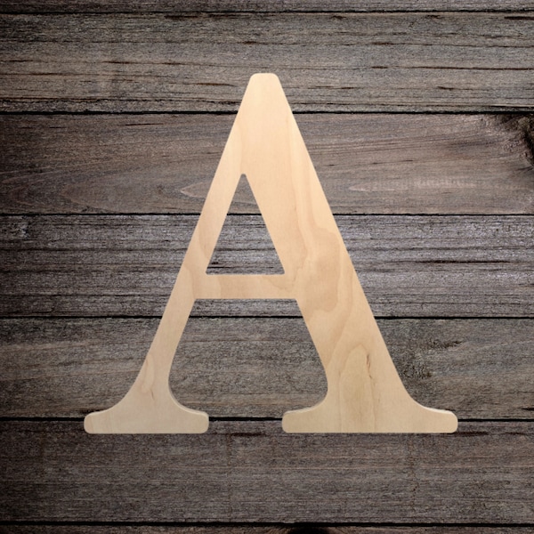 24 Inch Large Wooden Letter for Indoor Use, Wedding Guest Book - Baltic Birch
