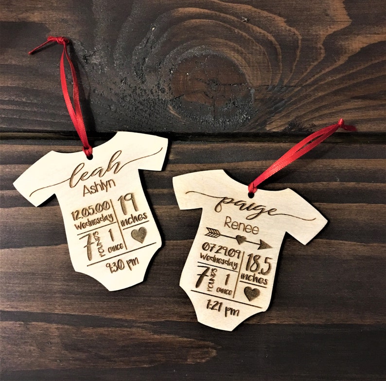 Personalized Baby's First Christmas Ornament DEADLINE December 10 for Christmas Delivery 