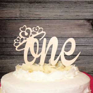 A First Birthday for a Princess Cake Topper