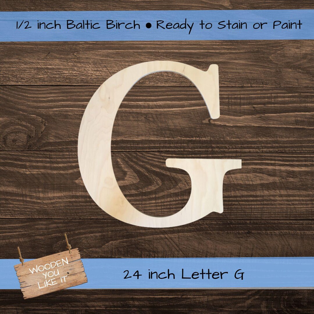24 Inch Large Wooden Letter for Indoor Use, Wedding Guest Book - Baltic ...