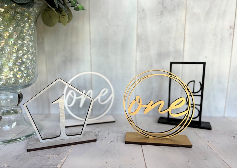 Circle Table Numbers Wedding Reception Numbers Gold Table Numbers Silver Table Numbers Rose Gold Table Numbers image 4