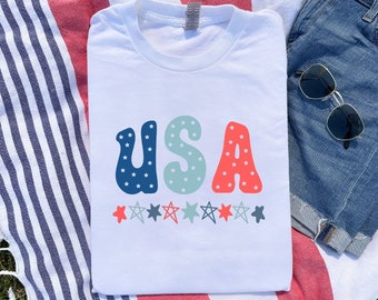 Retro USA Shirt, Patriotic Family 4th of July Tee