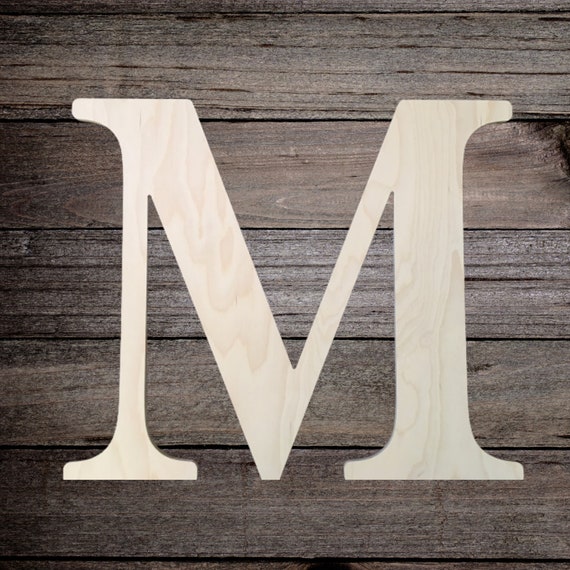  4 Inch Wooden Letter T - Cut from Baltic Birch Plywood