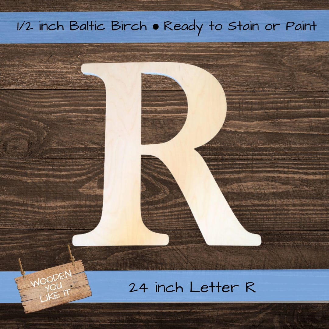 24 Inch Large Wooden Letter for Indoor Use, Wedding Guest Book - Baltic ...