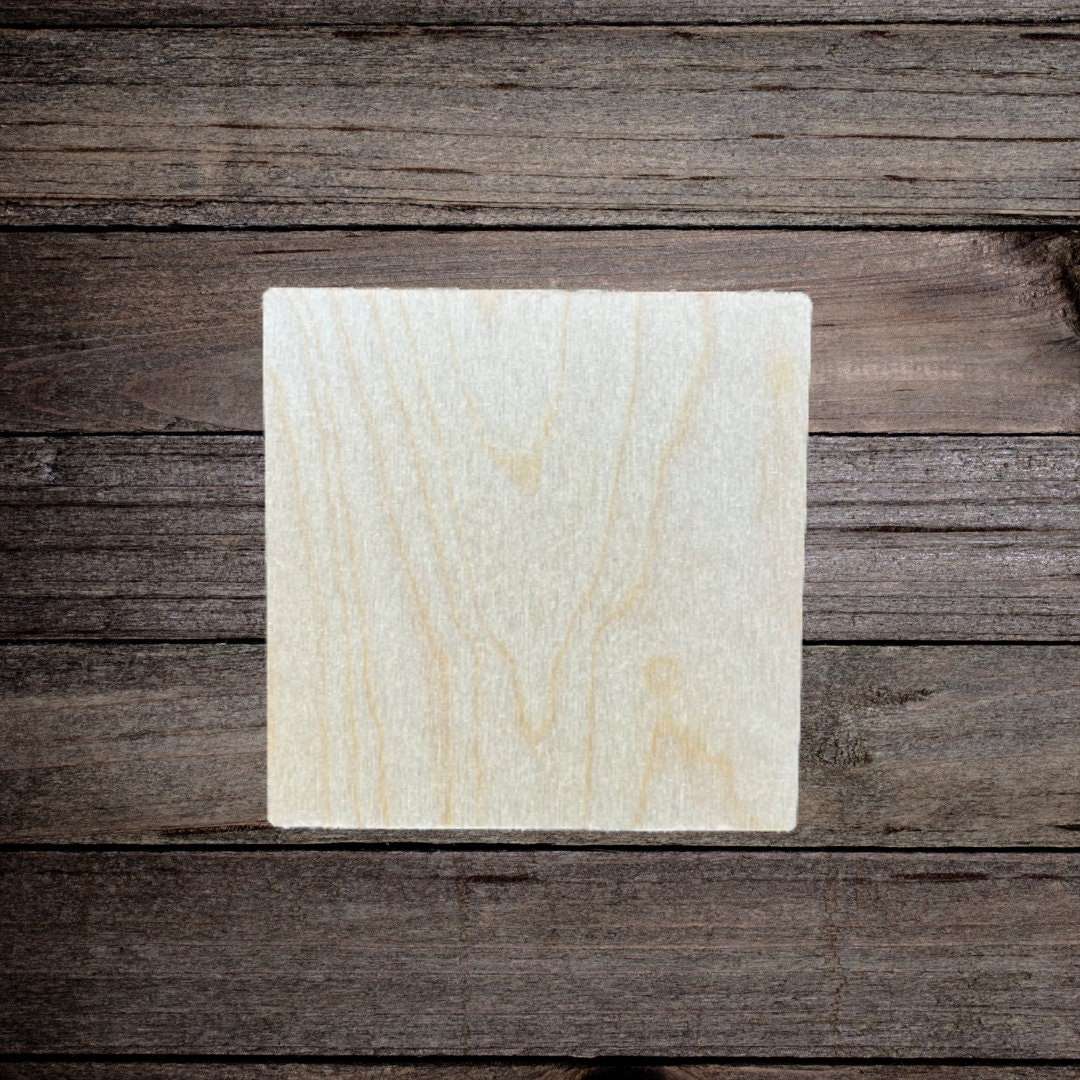 Wooden Craft Blanks, 6x6 Inch Wood Blanks, Crafts, Scrabble Tiles