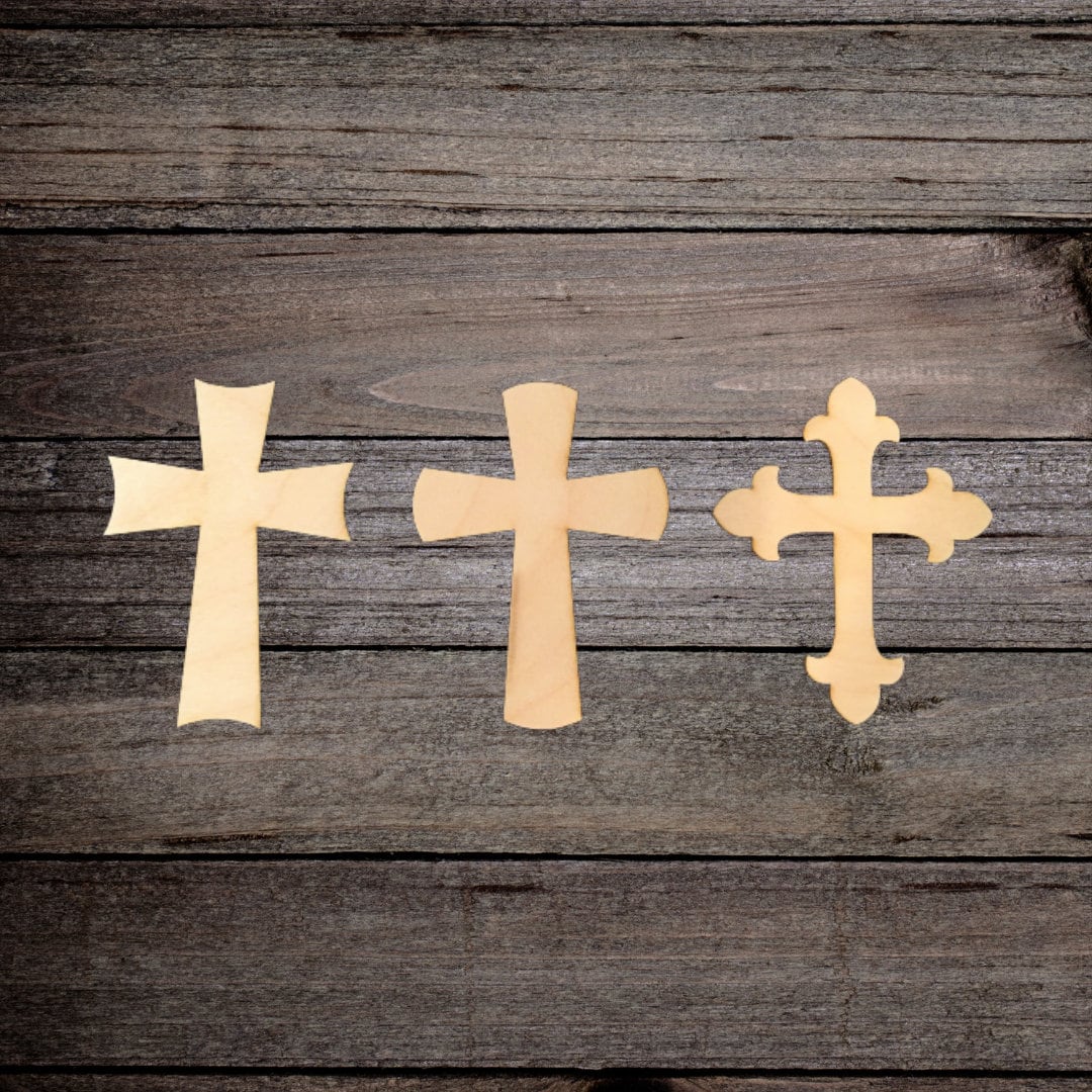 Sets of 10 Wooden Crosses, Wall Hangings, Sunday School, Bible School,  Church 