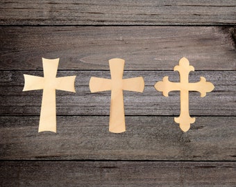 Sets of 10 Wooden Crosses, Wall Hangings, Sunday School, Bible School, Church
