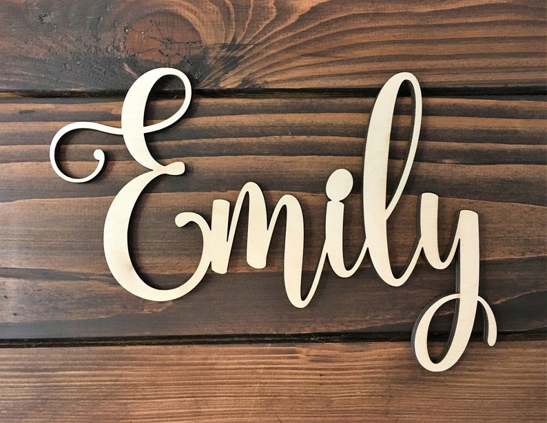 Custom Word Personalized Wood Sign Wooden Name Rustic Etsy