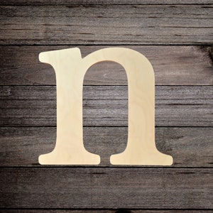 Large Lowercase Wooden Letter for Indoor Use to use with 24 inch uppercase, Wedding Guest Book, Names, Kid's Room - Baltic Birch