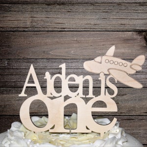 A First Birthday Cake Topper, Airplane, Flyer