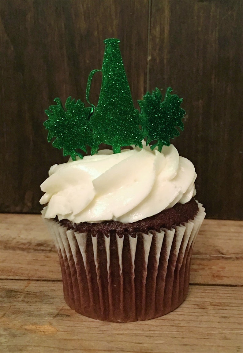 Megaphone and Pom Pom Cupcake Toppers Cheerleader Team Etsy