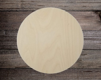 16"  Wooden Shape Circle, Unfinished, Craft Project, Set of 3