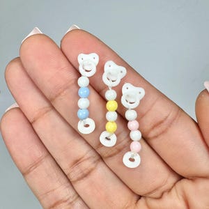 3D Printed Mini Baby Pacifiers, Binky, Dummy, Soothie for small Miniature Baby