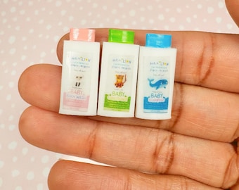 Miniature Baby Soap 1:6 scale; mini baby accessories props for dollhouse nursery
