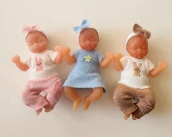 Handmade  Clothes for 5 Suprise Mini Zuru  Baby Spring Sprouts  (2.5 inch)
