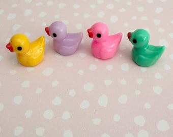 Mini Ducks for mini displays Tiny duck figurines doll house accessories baby decor