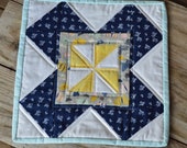Table Wall Patchwork Quilt Butter Churn Block
