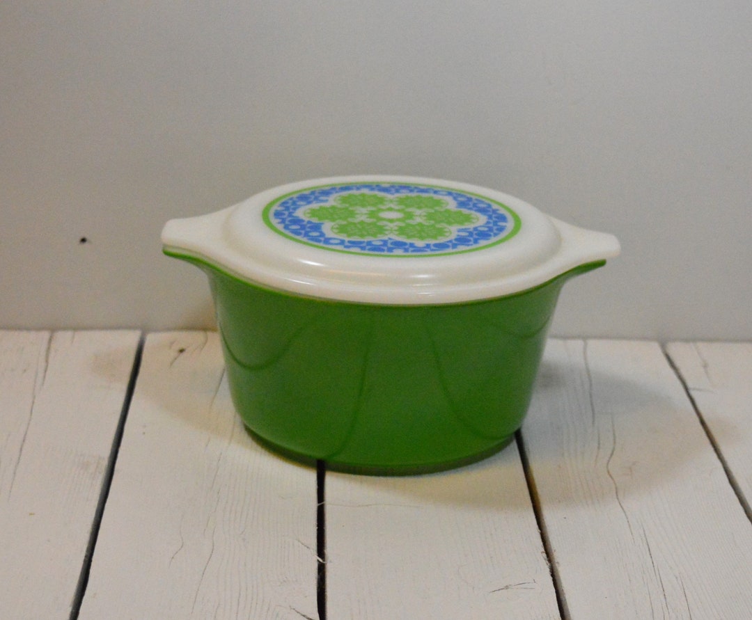Pyrex Crazy Quilt Round Casserole #473 With Lid - Etsy