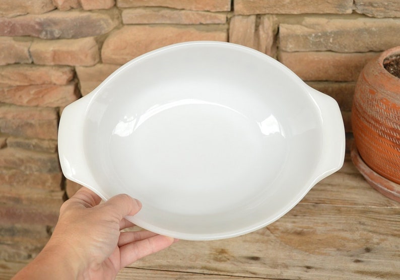 Vintage Fire King Candle Glow Oval Casserole