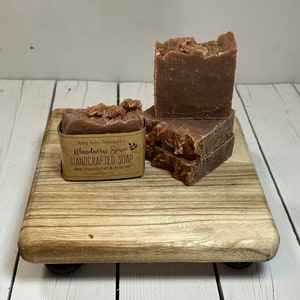 Natural Soap, Mandarin Spice, Handcrafted Soap Bar, Homemade