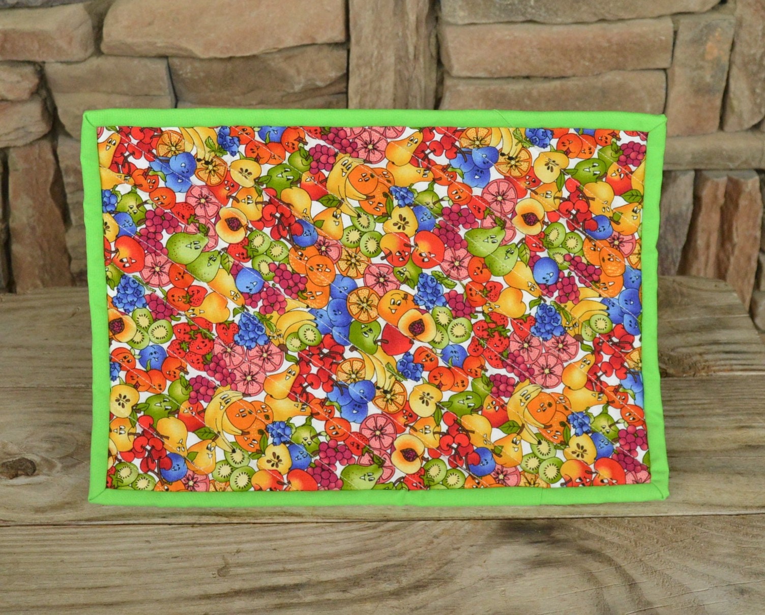 Handmade Rectangle Quilted Casserole Trivet Hot Pad Fun Etsy