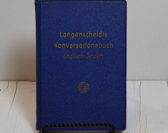 Vintage English Deutsch Pocket Reference Guide Book, Vintage Book