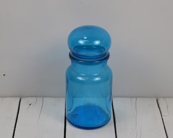 Vintage Aqua Blue Apothecary Jar, Belgium