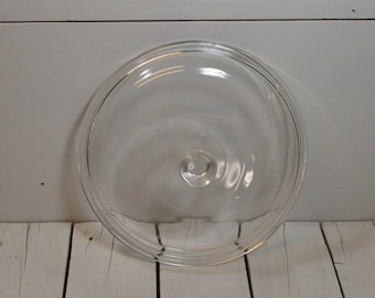 Vintage Pyrex Clear Glass Replacement Lid with Knob